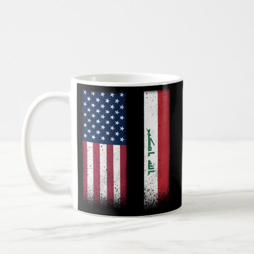 Iraq Iraqi American Flags Proud Usa Iraq Coffee Mug