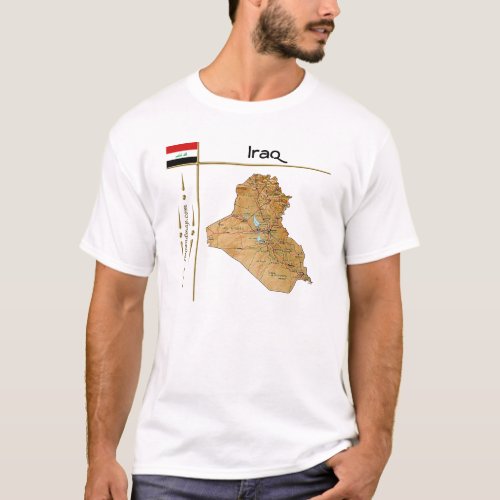 Iraq Map  Flag  Title T_Shirt