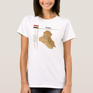 Iraq Map + Flag + Title T-Shirt