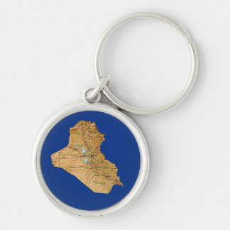Iraq Map Keychain