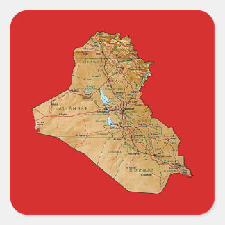 Iraq Map Sticker