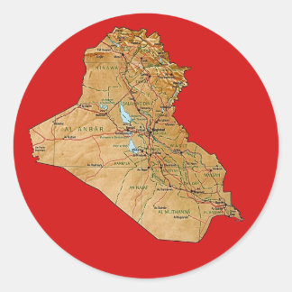 Iraq Map Sticker