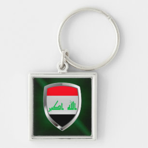 Iraq Metallic Emblem Keychain