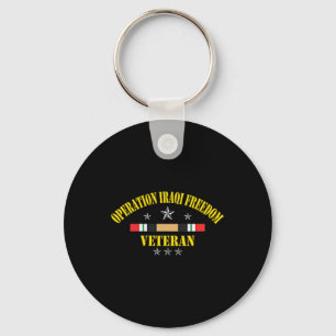 Iraq Operation Iraqi Freedom Veteran Day Gifts Men Keychain