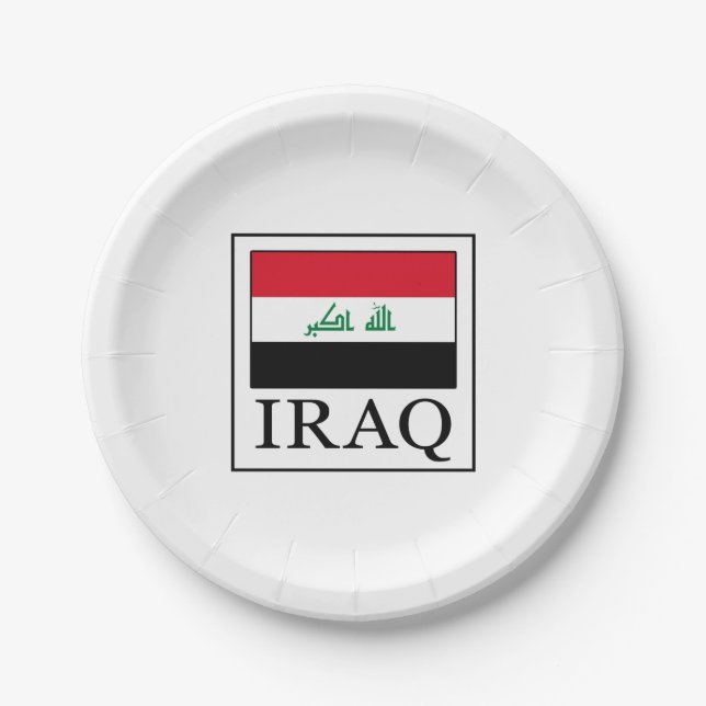 Iraq Paper Plates (Front)