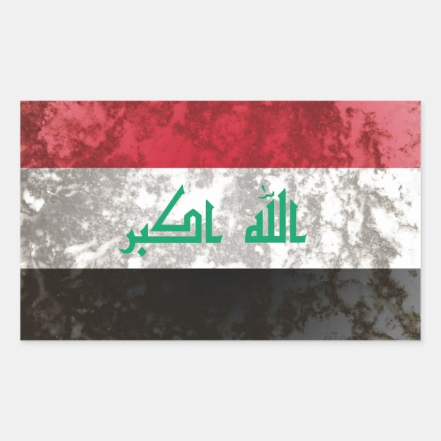 Iraq Rectangular Sticker (Front)