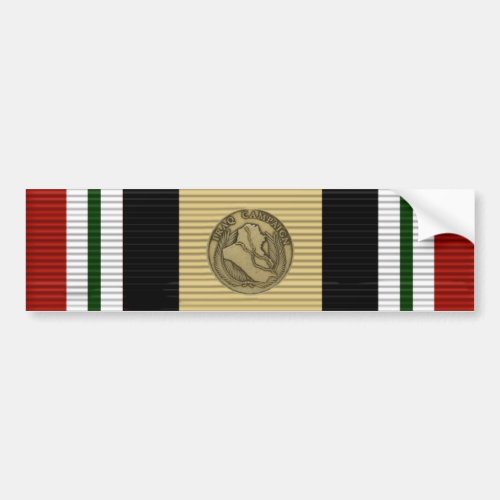 Iraq ribbon bumper sticker