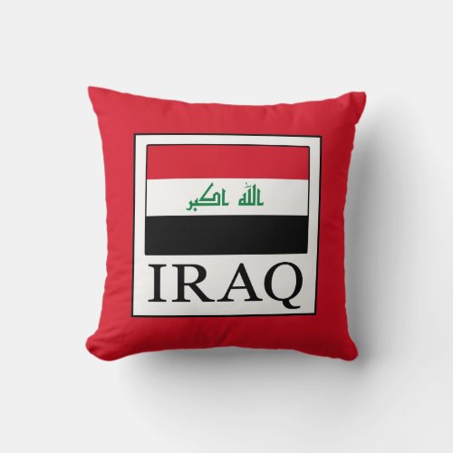Iraq Throw Pillow