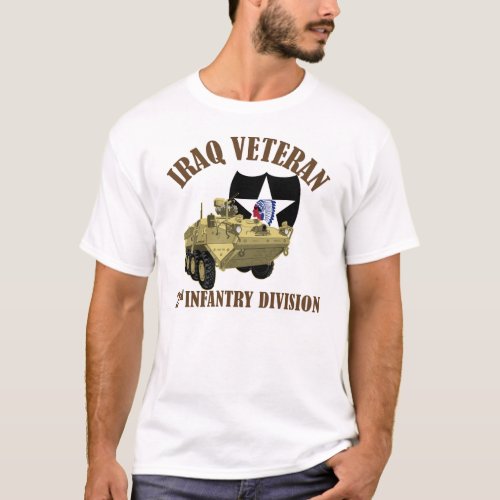 Iraq Vet 2nd ID Stryker T_Shirt