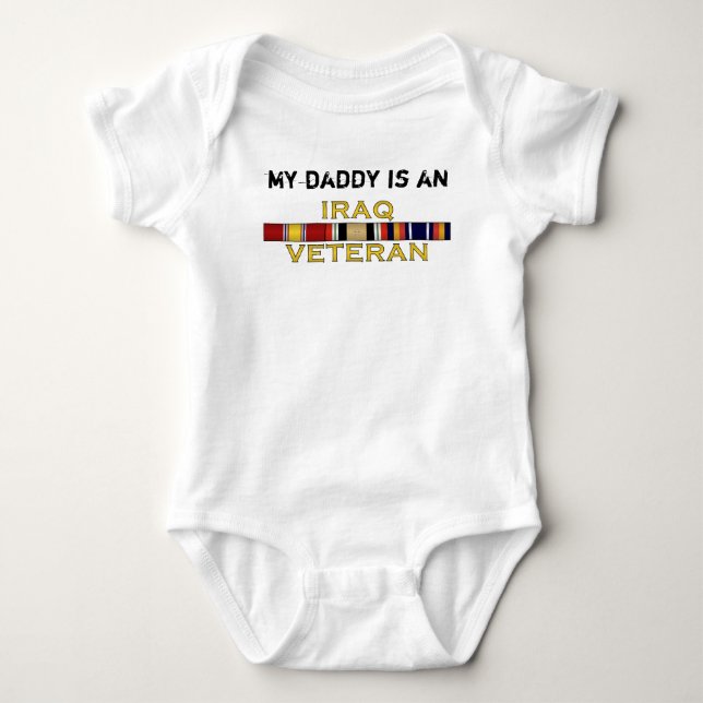 Iraq Vet, My Daddy is an Baby Bodysuit (Front)