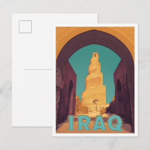 Iraq Vintage Travel  Postcard