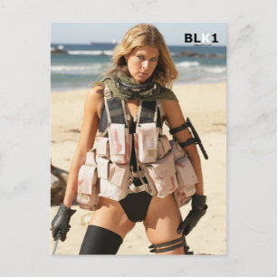Iraq War Postcard - Swimsuit Model VJ7T5810