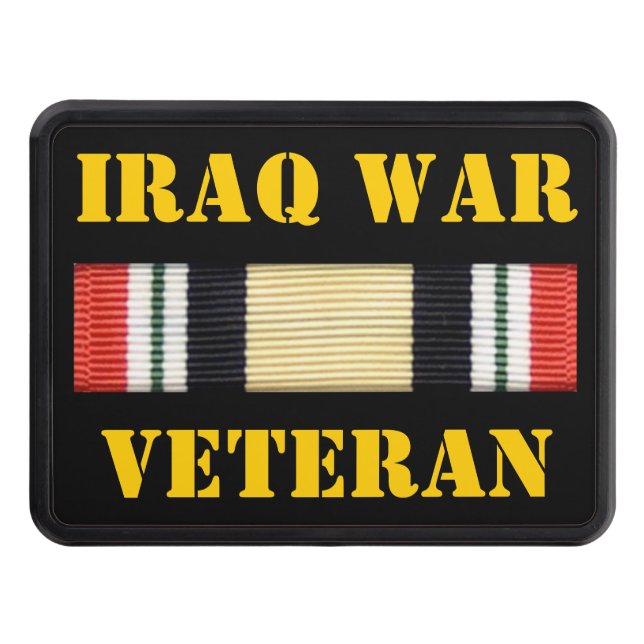 IRAQ WAR VETERAN HITCH COVER (Front)