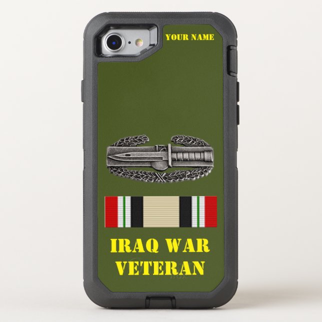IRAQ WAR VETERAN OTTERBOX iPhone CASE (Back)