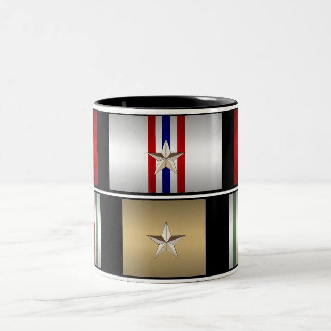 Iraqi & Afghanistan Campaign Medals Mug - OEF OIF (Center)