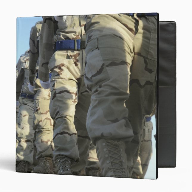 Iraqi air force recruits march 3 ring binder (Front/Inside)