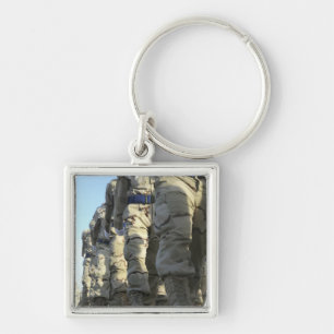 Iraqi air force recruits march keychain
