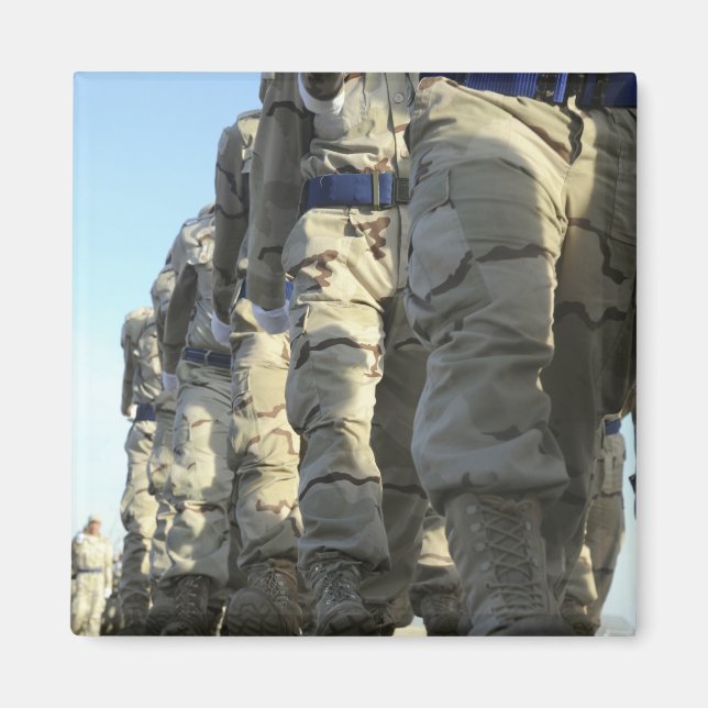 Iraqi air force recruits march magnet (Front)