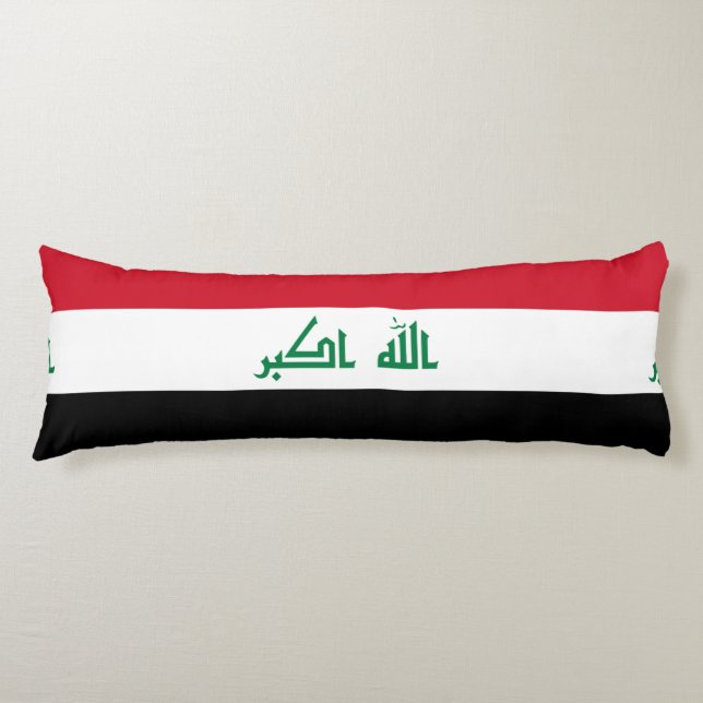Iraqi flag body pillow (Front)