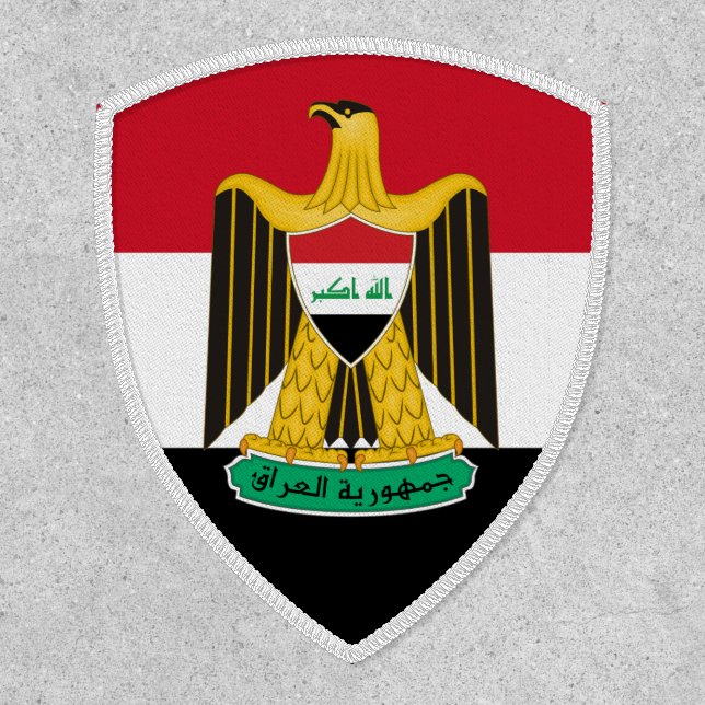 Iraqi Flag & Coat of Arms, Flag of Iraq Patch (Front)