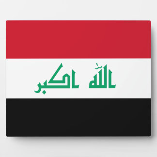 Iraqi Flag Plaque