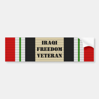 Iraqi Freedom Veteran Bumper Sticker