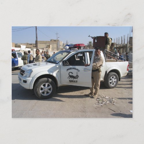 Iraqi Police Postcard