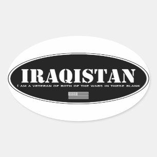 Iraqistan Oval Sticker