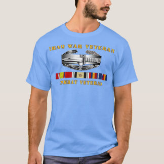 IraqVeteran Combat Action Badge w CAB IRAQ SVC T-Shirt