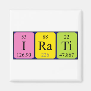 Irati periodic table name magnet