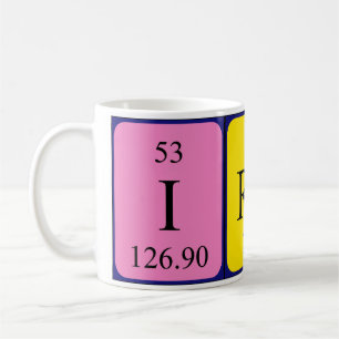 Irati periodic table name mug