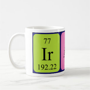 Irati periodic table name mug