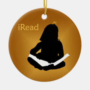 iRead Ceramic Ornament