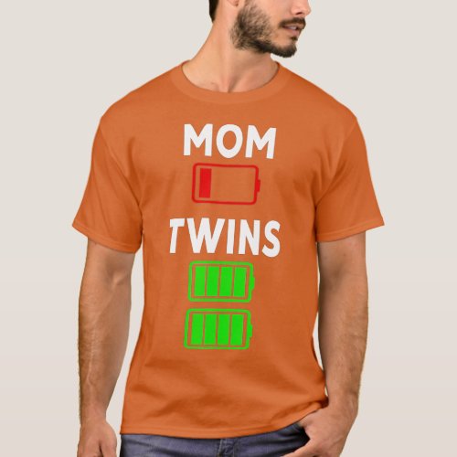 ired Mom Low battery wins Full Charge Funny  T_Shirt