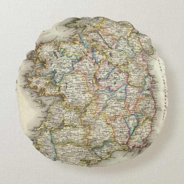 Ireland 13 round pillow (Front)