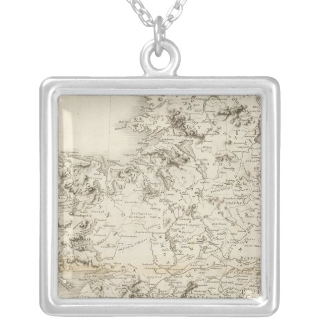 Ireland 2 silver plated necklace (Front)