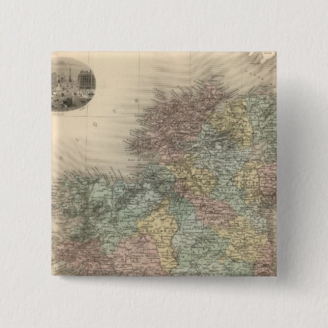 Ireland 7 pinback button (Front)