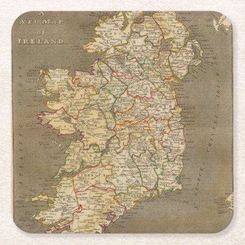 Ireland 8 square paper coaster