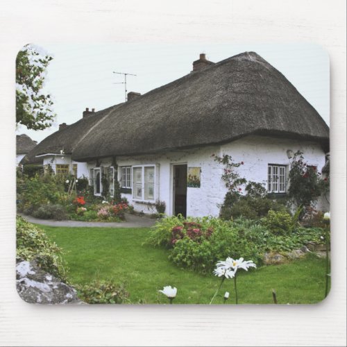 Ireland Adare Thatched_roof cottage Mouse Pad