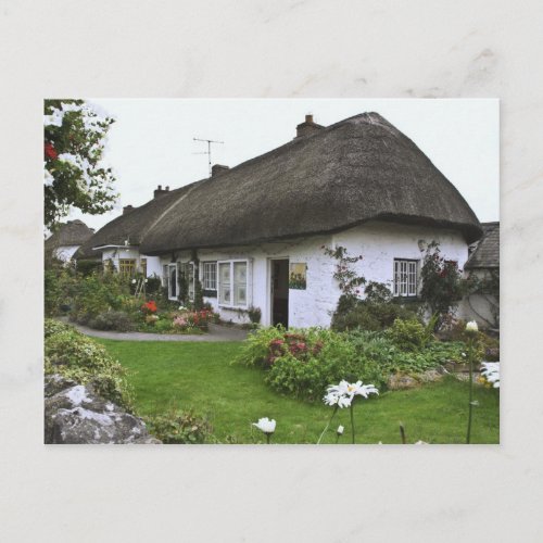 Ireland Adare Thatched_roof cottage Postcard