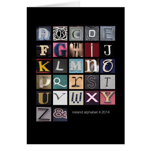 ireland alphabet cards (Front)