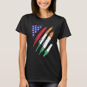 Ireland American Grown Flag USA Patriot Heritage M T-Shirt