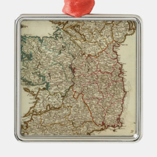 Ireland and England Metal Ornament