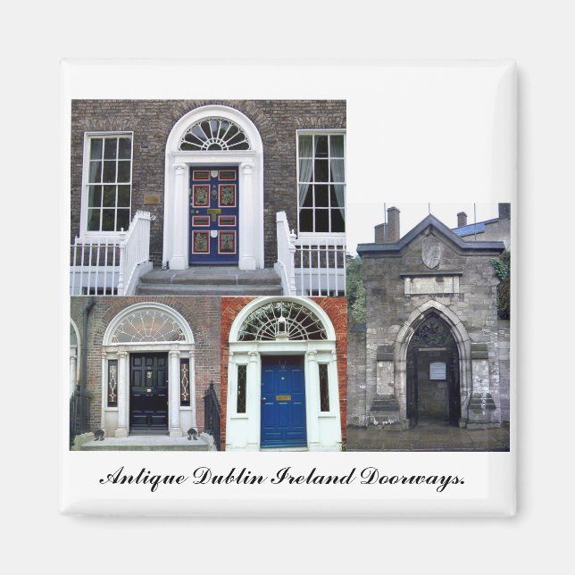 Ireland - Antique Dublin Doorways Magnet (Front)
