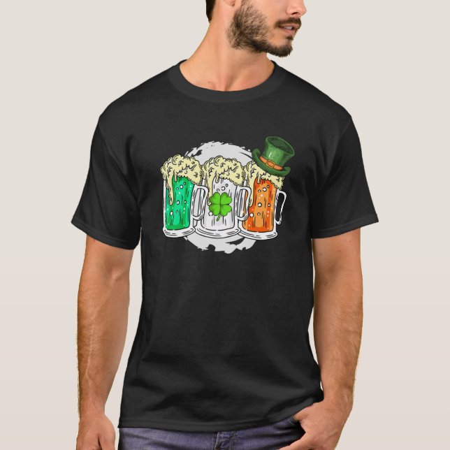 Ireland beer Irish St Patrick's Day T-Shirt (Front)