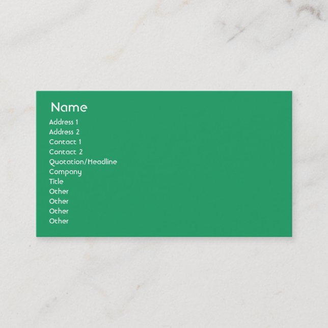 Ireland - Business Business Card (Front)