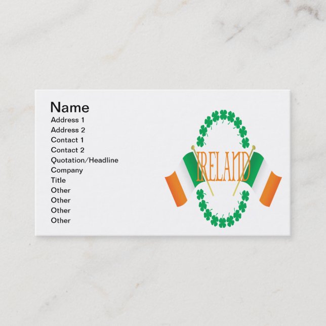 Ireland Business Card (Front)