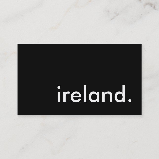 ireland. business card (Front)