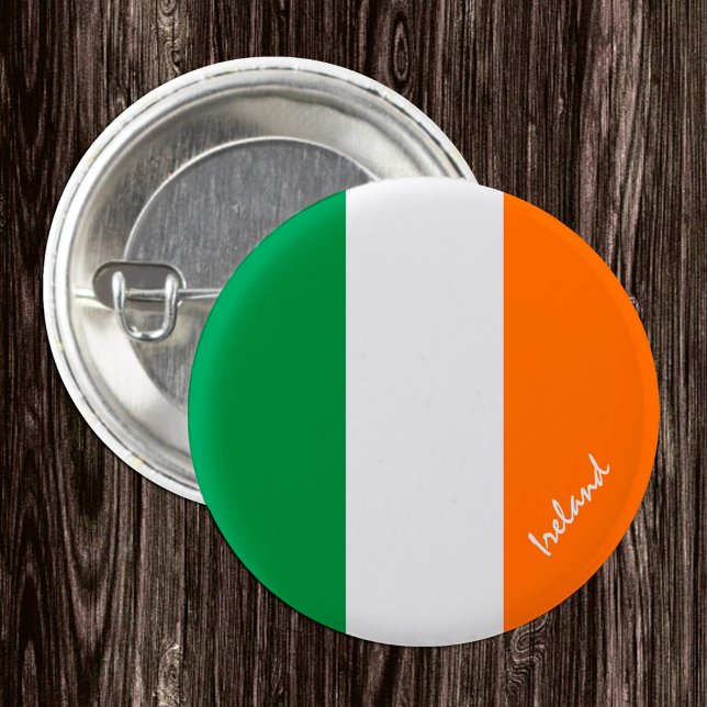Ireland button, patriotic Irish Flag Button (Creator Uploaded)