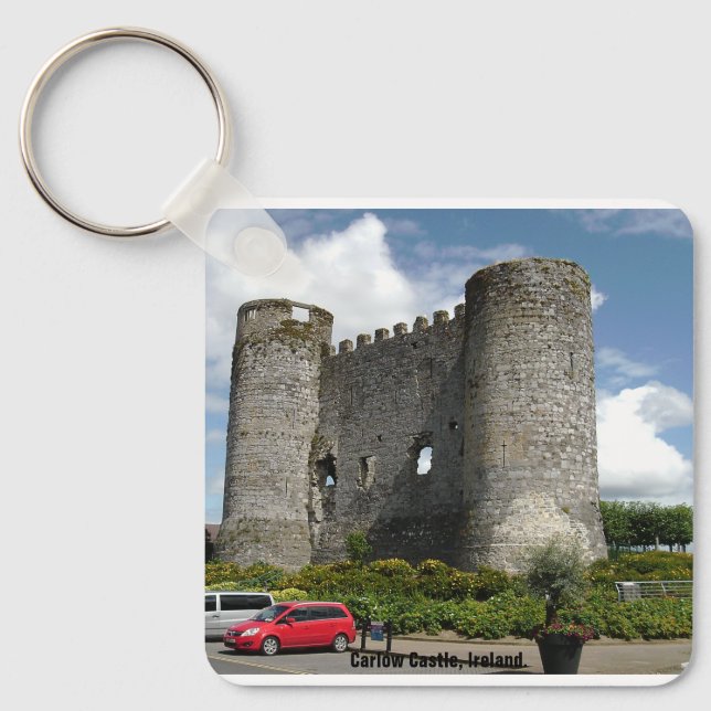 Ireland Carlow Castle, County GAA Flag Keychain (Front)